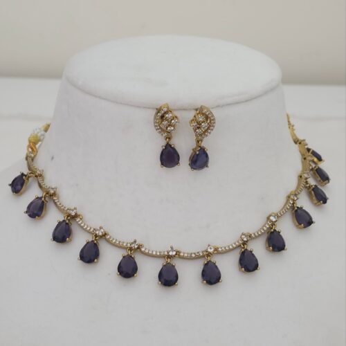 ProductAntique purple stone neck set 650 free shipping