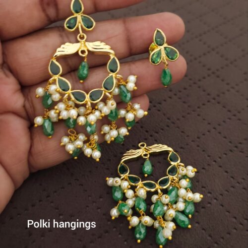Polki stone detachable hangings 750 free shipping