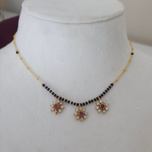 Handmade star flower black beads  450 free shipping