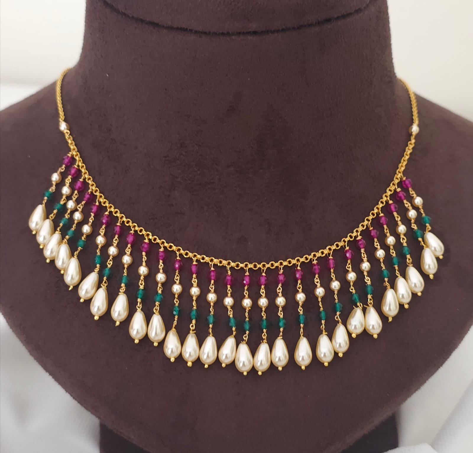 2026/04/IMG-20260409-WA0532-1.jpg Jali Mala kattutheega real beads collection 1499 - Image 1