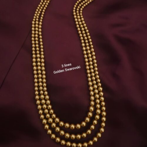 3 lines golden Swarovski Mala 1599 free shipping