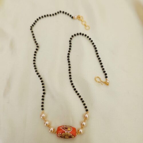 Coral Swarovski spinner customized black beads 399 free shipping