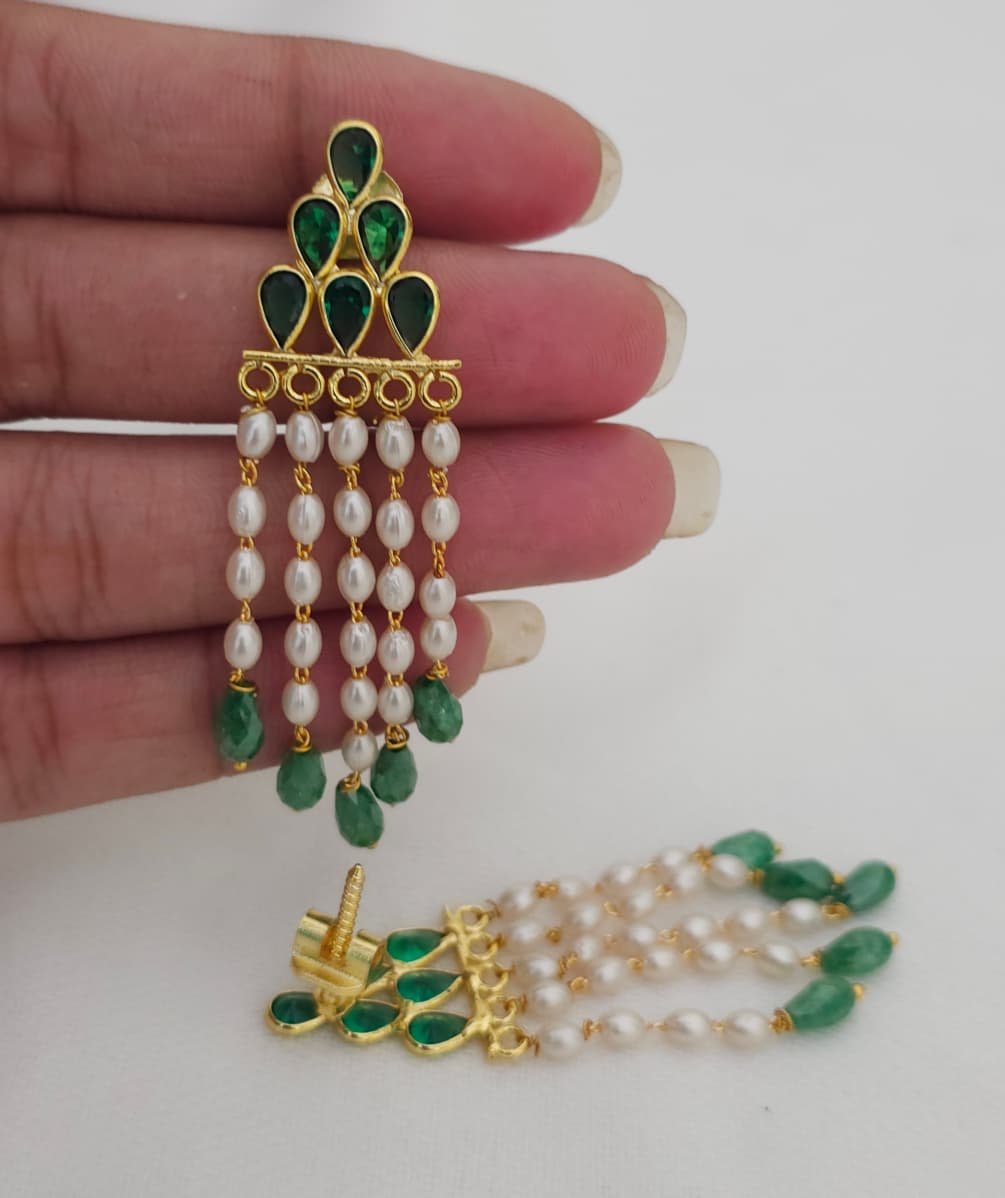 2026/04/IMG-20260414-WA0059.jpg Polki stone hangings 450 free shipping - Image 1