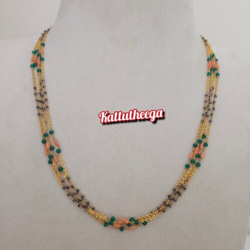 Real coral and black dimonds kattutheega 1399 free shipping