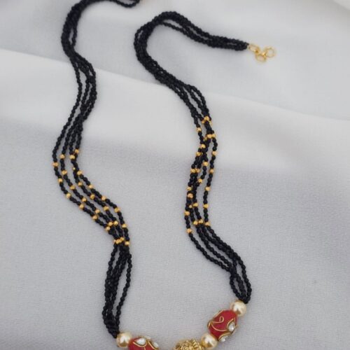Handmade kundan corals and Swarovski and spinners customized Mala 1099 free shipping