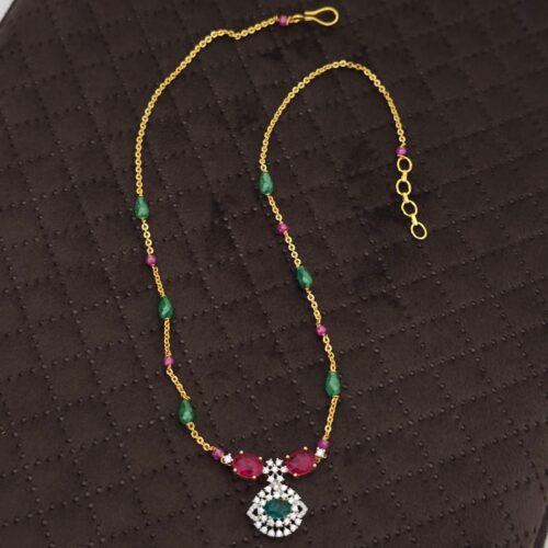 Microplish cz beads chain customized with Diamond replica locket 699 free shipping