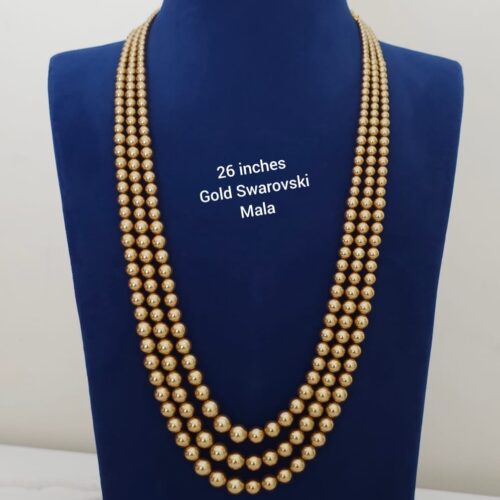 26 inches handmade golden Swarovski Mala 1899 free shipping