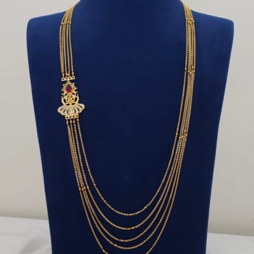 Microplish kattutheega and katu balls chandraharam with laxmi locket 32 inches 1399 free shipping