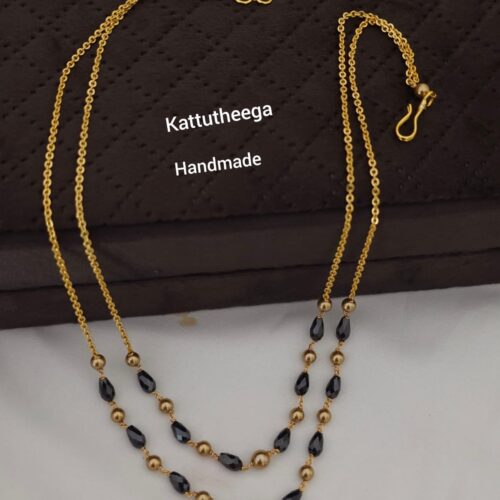 kattutheega handmade Mala customized with golden Swarovski and czs beads  899 free shipping