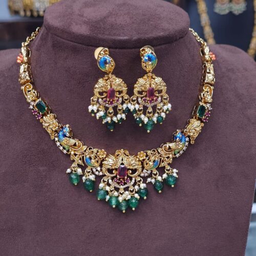 Meenakari neck set 1650 free shipping