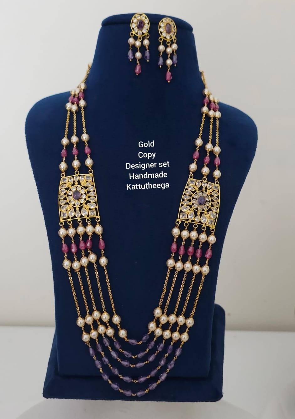 2026/05/1000332354.jpg Desighner polki stone handmade Haram 4200 free shipping - Image 1