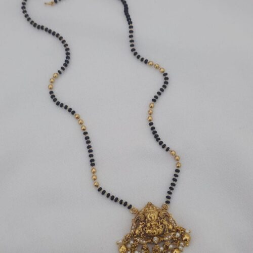 18 inches nakshi black beads 450 free shipping