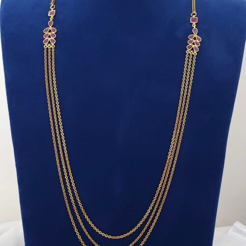Pink stone chandraharam 499 free shipping