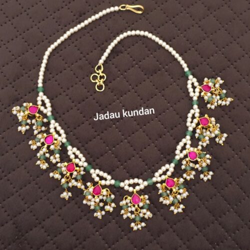 Jadau kundan neck set 950 free shipping