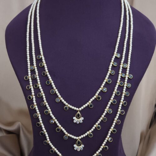 3 layer Swarovski polki drops green color mala handmade 1650 free shipping