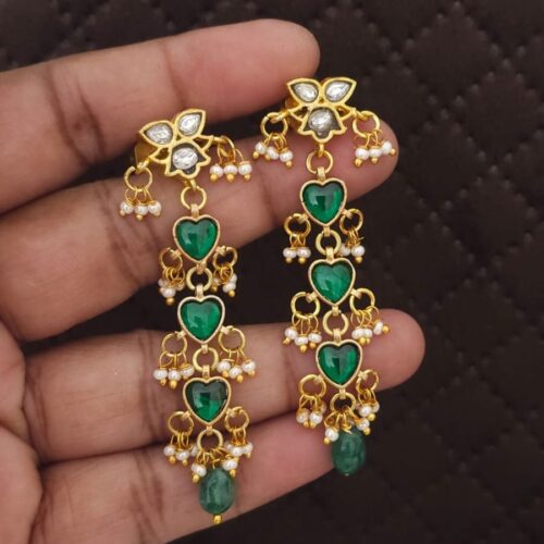 Good copy Kundan and polki screw back hangings 599 free shipping