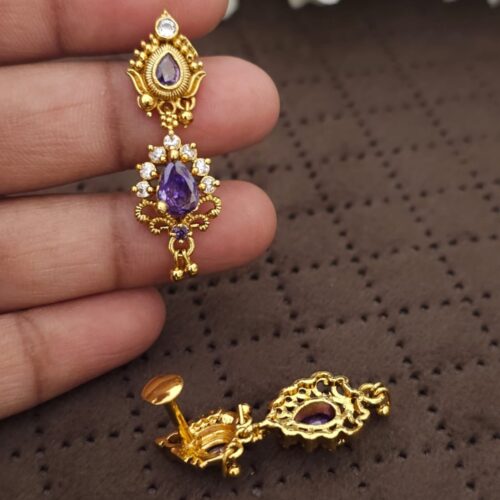 Antique hangings purple stone 350 free shipping