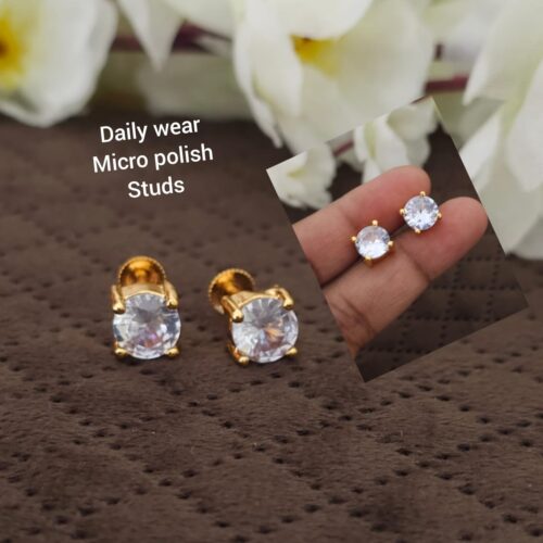 Daily wear microplish studs 299 free shipping
