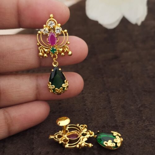 Antique hangings green stone 350 free shipping