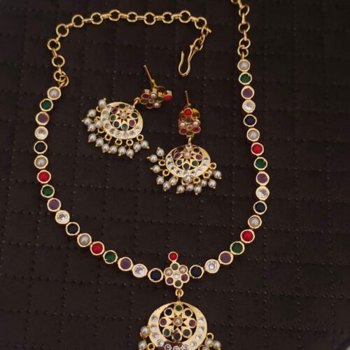 Microplish and gold polish  neck set 850 free shipping