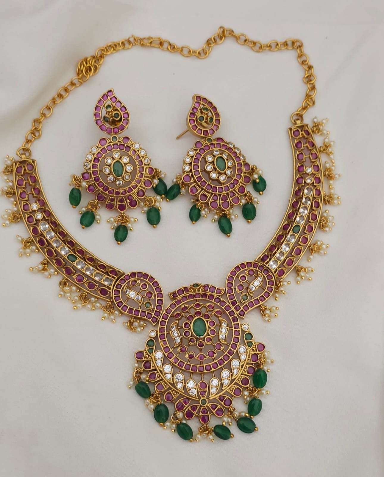 2026/05/IMG-20260517-WA0243.jpg Nakshi kempu neck set 2299 free shipping - Image 1