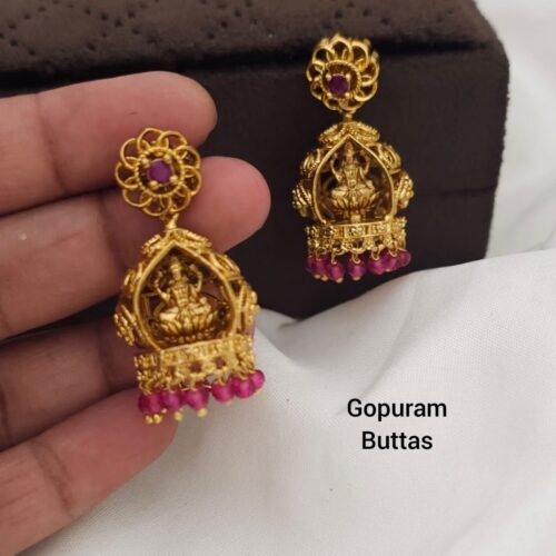 Gopuram buttas with ping beads customized 450 free shipping