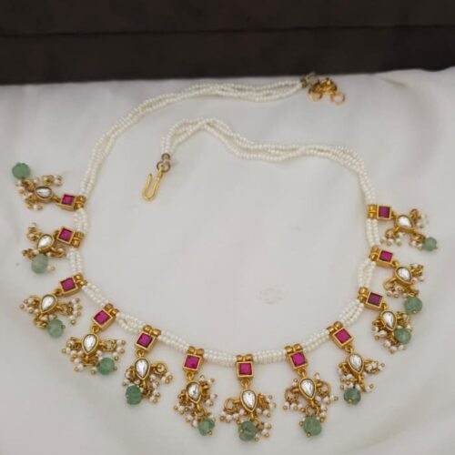 Kundan neck set 899 free shipping