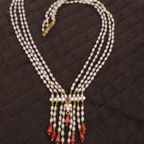 Handmade rice pearl mala 799 free shipping