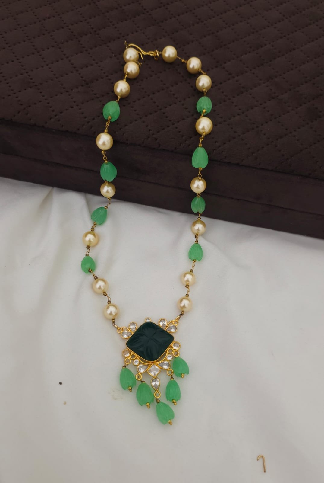 2026/05/IMG-20260520-WA0521.jpg Polki stone and tip beads Mala 799 free shipping - Image 1