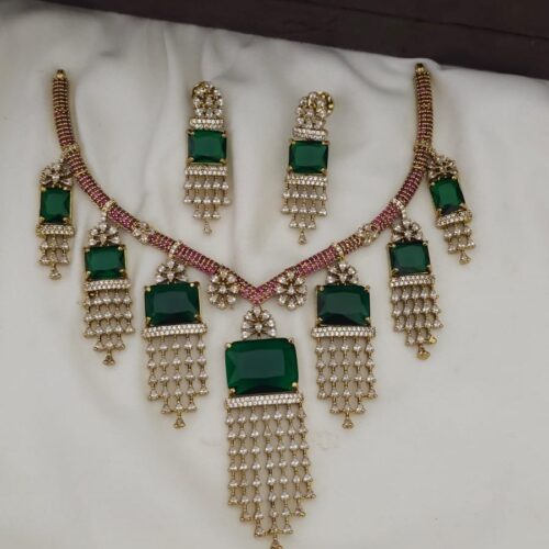 Desighner cz stone neck set 1899 free shipping