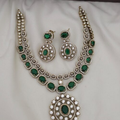 Desighner mozonite neck set 1699 free shipping