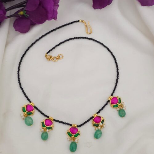 Jadu kundan neck set 599 free shipping