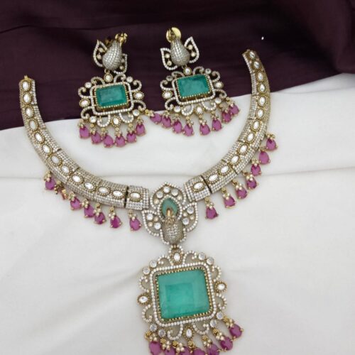 Mozonite stone neck set 3800 free shipping