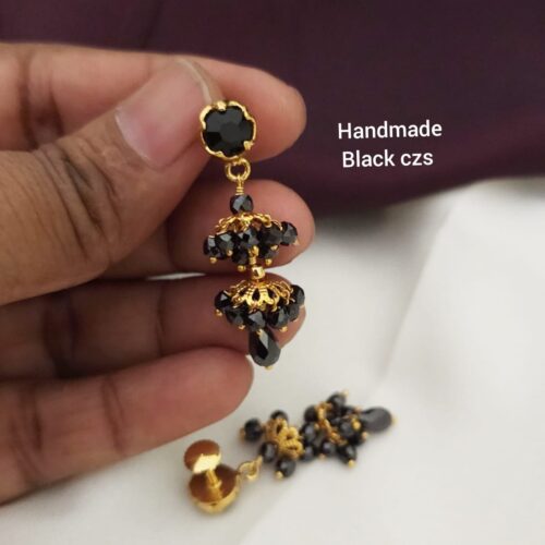 Handmade Black czs  customized hangings 450 free shipping