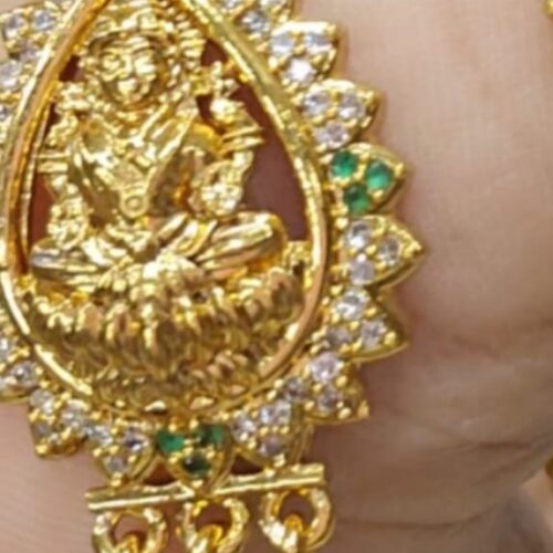 Green stone chandraharam 30 inches   499 free shipping