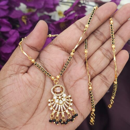 Black beads with pastal Pink Stone 450 free shipping