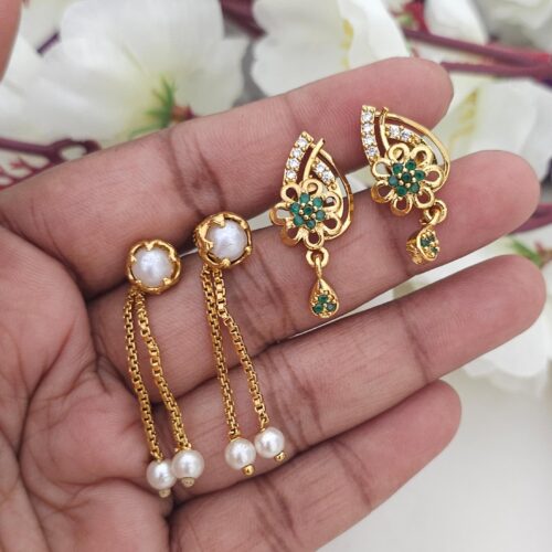 2 pairs of earrings combo offer 399 free shipping