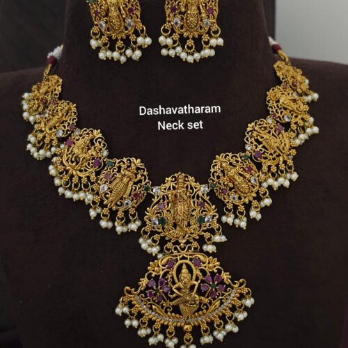 Dashavatharam neck set 1350 free shipping
