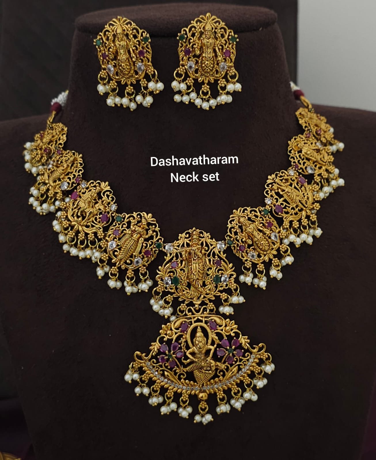 2026/06/IMG-20260614-WA0499.jpg Dashavatharam neck set 1350 free shipping - Image 1