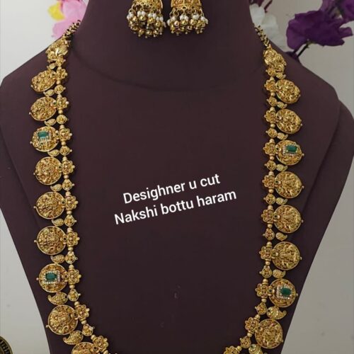 Desighner u cut nakshi bottu mala 2600 free shipping