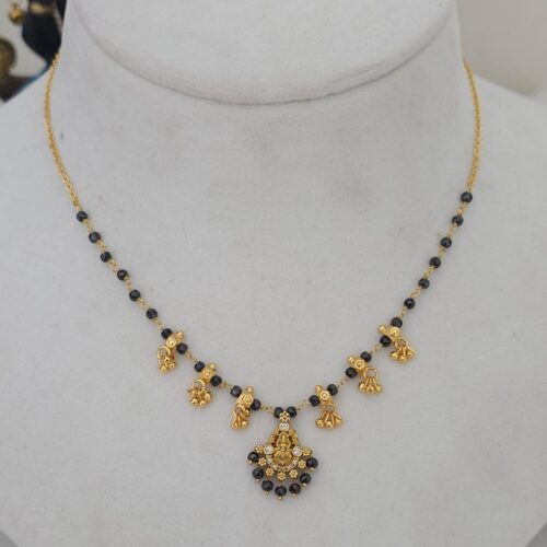 Handmade Mala customized with black dimonds and Palakaserlu  699 free shipping