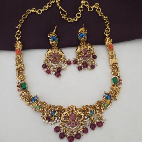 Meenakari neck set 1650 free shipping
