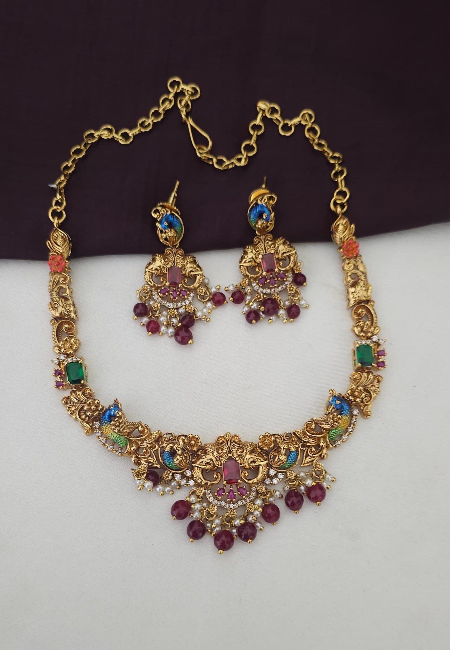 2026/07/1005836575-scaled.jpg Meenakari neck set 1650 free shipping - Image 1