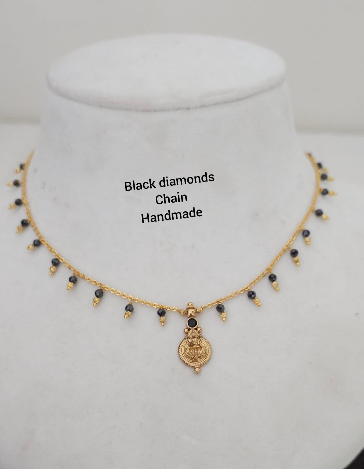 2026/07/IMG-20260703-WA0161.jpg Handmade Mala customized with black dimonds beads 499 free shipping - Image 1