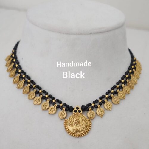 Handmade black Kasu Mala 750 free shipping