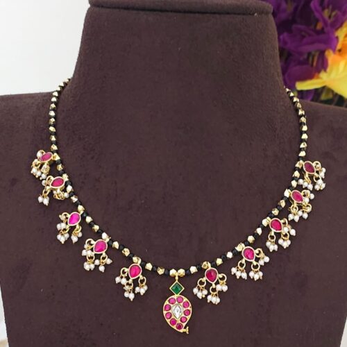 Kundan and Palakaserlu Mala 950 free shipping