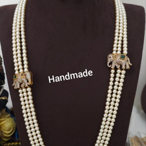 Desighner broch handmade Swarovski Haram with hangings 2250  free shipping