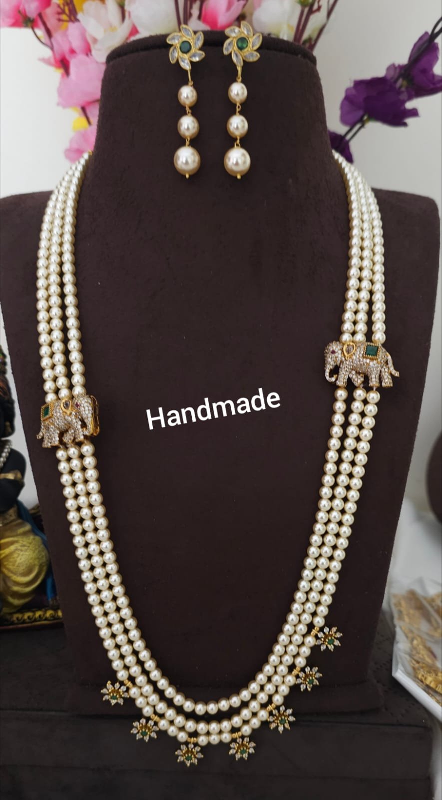 2026/07/IMG-20260721-WA0724.jpg Desighner broch handmade Swarovski Haram with hangings 2250 free shipping - Image 1