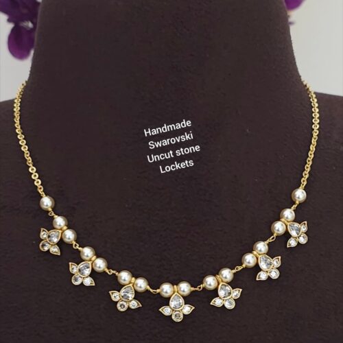 Handmade Swarovski Mala with uncut lockets 699 free shipping