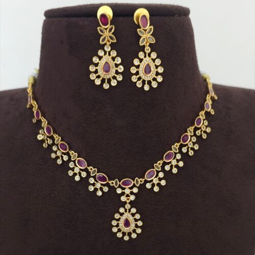 Gold polish kempu neck set 699 free shipping